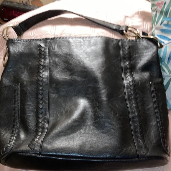 Really nice and in great condition black bag from Europe. Measures 14x12”. - Picture 3 of 6